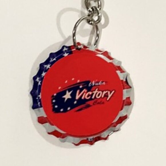Fallout 4 Nuka Cola Victory Cap Keychain - 3.5inch Gaming Keychain - Picture 4 of 7